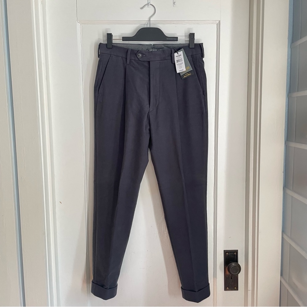 Todd Snyder Moleskin Madison Trousers in “Charcoal” (Size 30/30)